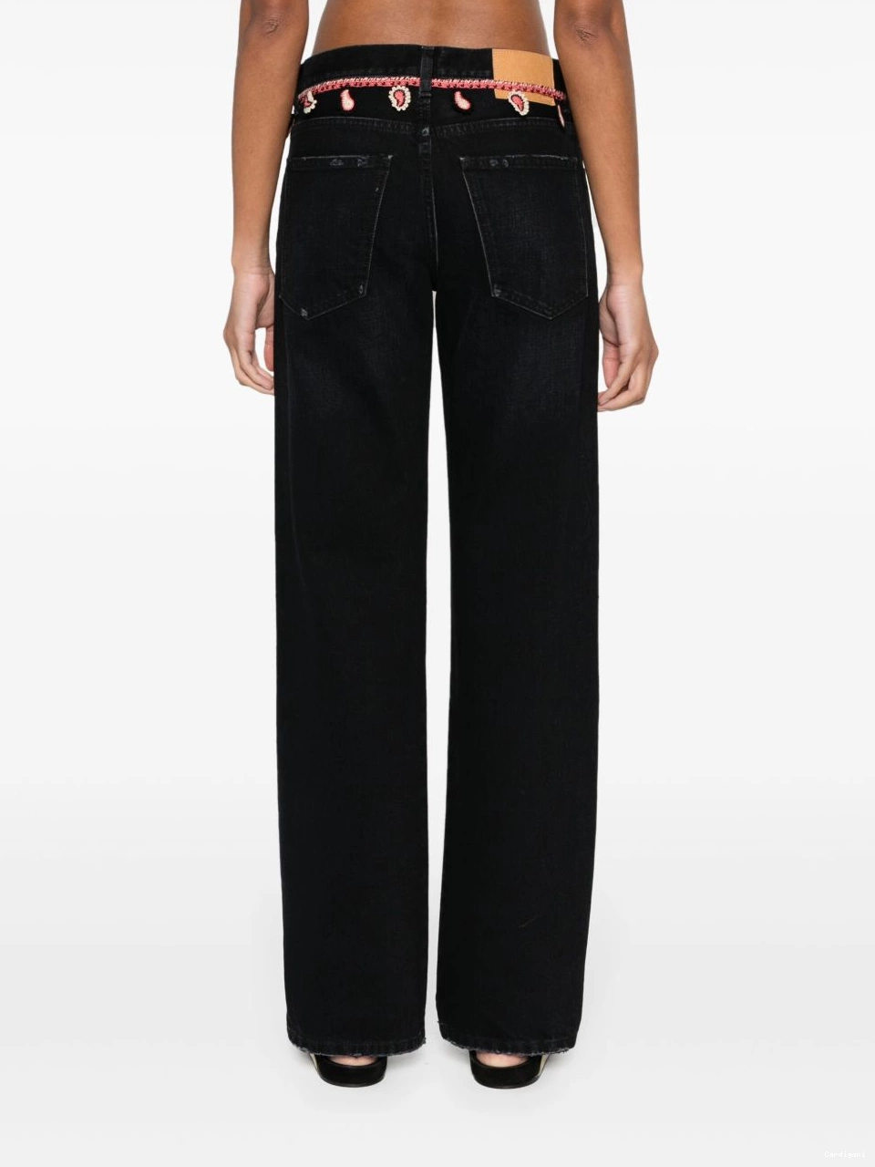 Affordable Alanui Inner straight-leg Energy jeans Women 0715